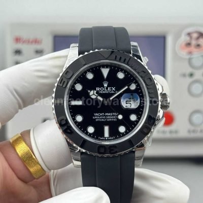 FH Factory Counterweight Rolex Yacht Master 226659 0002 42mm White Gold Oysterflex Black Dial (9)