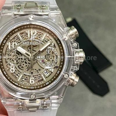 HB Factory Hublot Big Bang Unico 45mm 411.JX.4802.RT Synthetic Crystal Rubber Strap Skeletonized Dial (8)