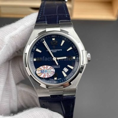 MKS Factory Vacheron Constantin Overseas 47040000A 9008 Leather Strap Arabic Numerals Blue Dial (9)