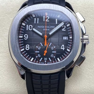 MMA Factory Patek Philippe Aquanaut 5968A 001 42.2mm Steel Rubber Strap Black Dial (11)