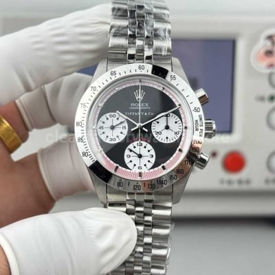 SN Factory Rolex Daytona Tiffany & Co 37mm Full Steel Black Dial (9)