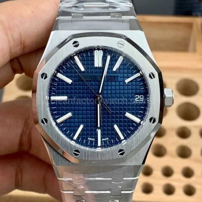 TOP Factory Audemars Piguet Royal Oak 15510ST.OO.1320ST.01 41mm Full Steel Blue Dial (7)