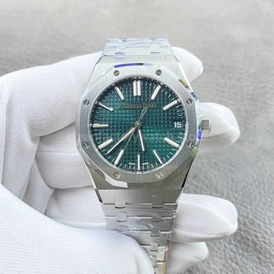 TOP Factory Audemars Piguet Royal Oak 15510ST.OO.1320ST.09 41mm Full Steel Green Dial (9)