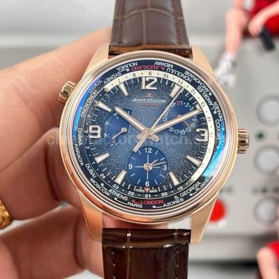 TW Factory Jaeger LeCoultre Polaris Geographic Wt 42mm Rose Gold Blue Dial (2)