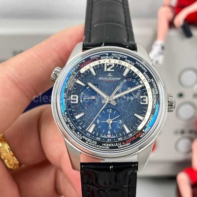 TW Factory Jaeger LeCoultre Polaris Geographic Wt 42mm Steel Black Dial (9)
