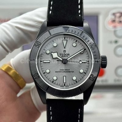 TW Factory Tudor Black Bay 79210CNU 41mm Leather Strap Silver Dial (7)