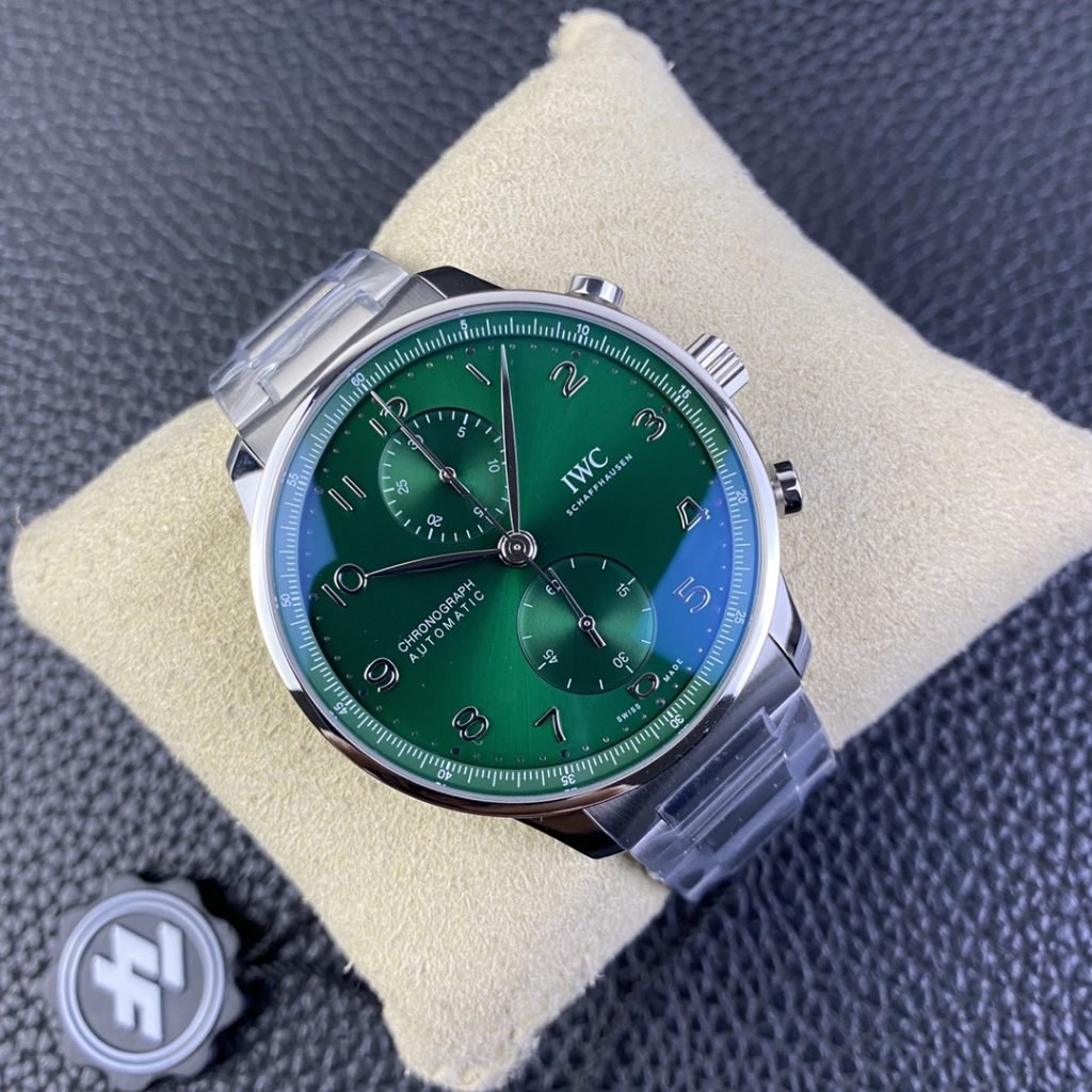 Z Factory Replica IWC Portuguese Chrono IW3716 Green Dial with Steel Bracelet – Susan Reviews on Replica Watches 3 0e92b56911f046b3b84f40cdea48c028 Super Clone Watch,Clean Factory Watch
