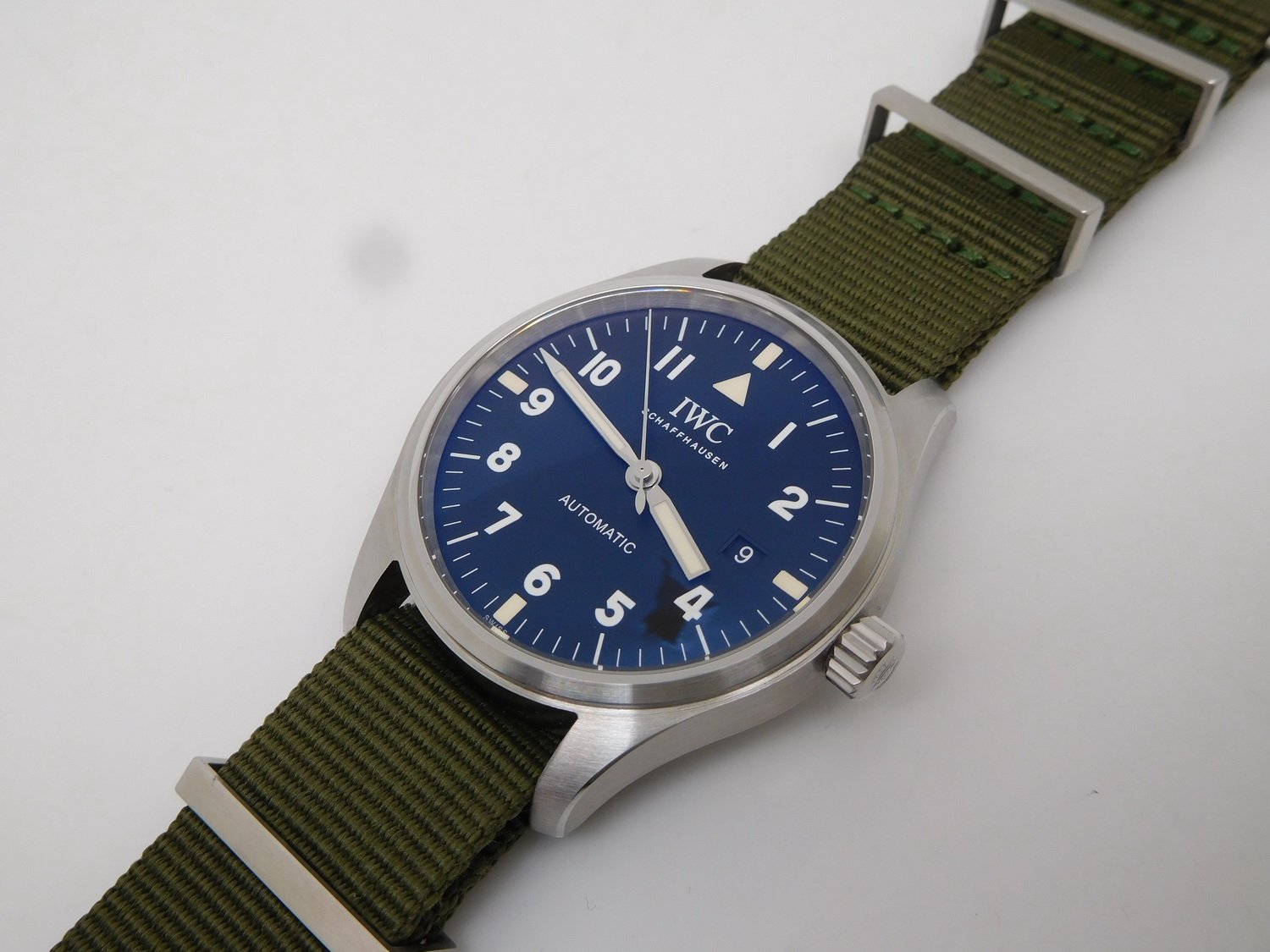Another Great Work From MK Factory – Replica IWC Pilot Mark XI with Green Nylon Strap – Susan Reviews on Replica Watches 2 a06470d08730436fa56104818fe446c2 Super Clone Watch,Clean Factory Watch